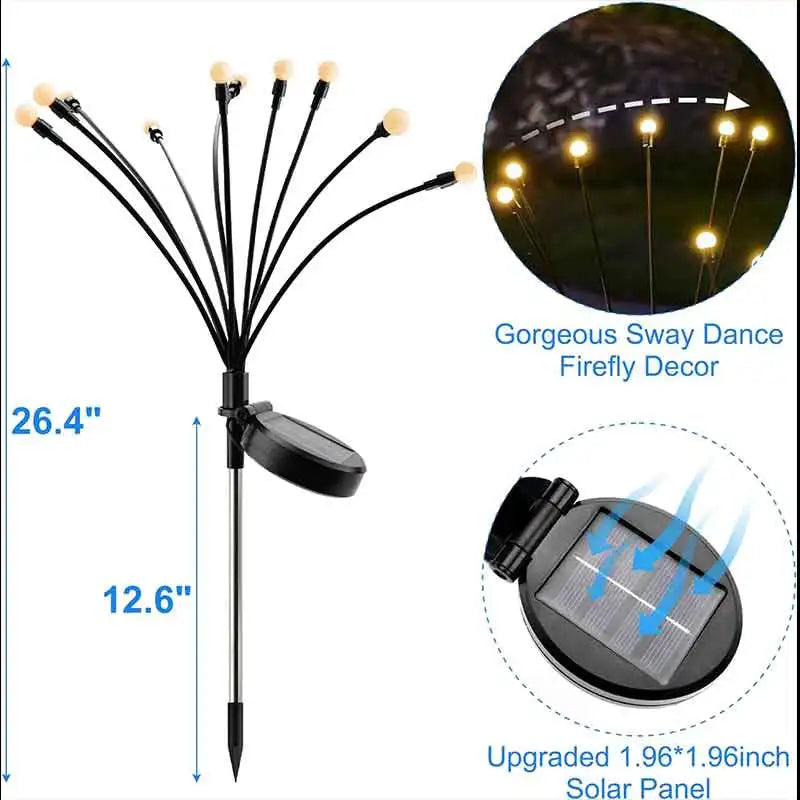 luces vibrantes para jardín al aire