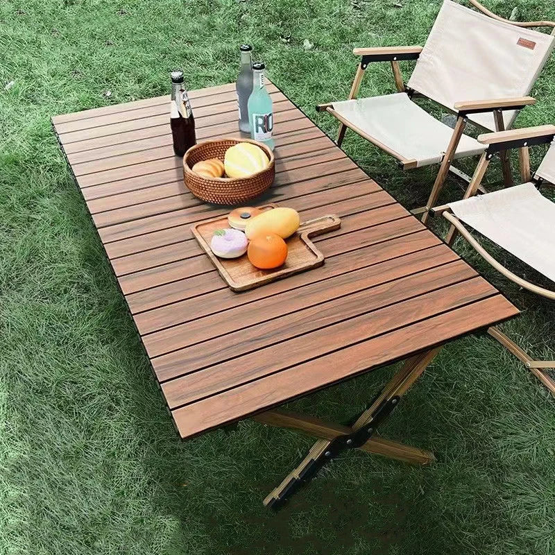 Mesa de camping para jardín