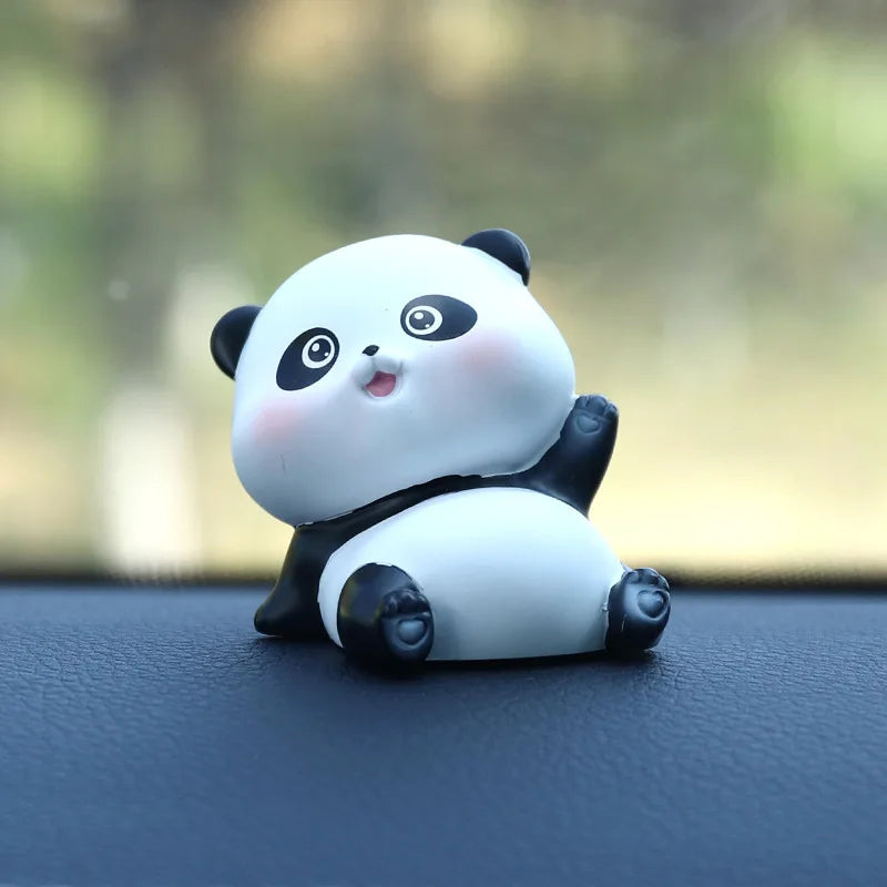 Pandas y Gorilla en escultura de madera .