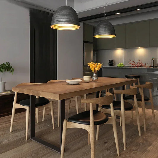 Juego de mesa de comedor de lujo.