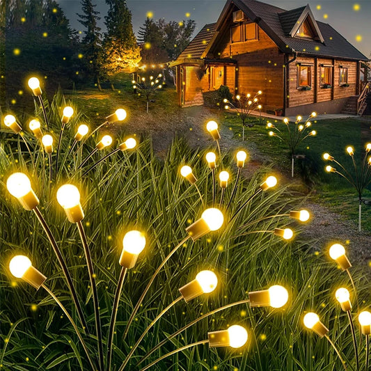 luces vibrantes para jardín al aire